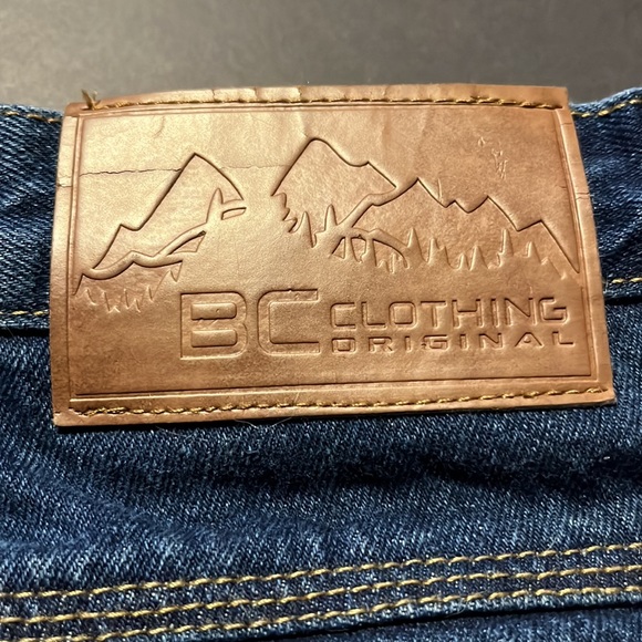 𝅺BC CLOTHING Original Fleece Lined Mens Blue Jeans, size 40 X 32 - Picture 4 of 8